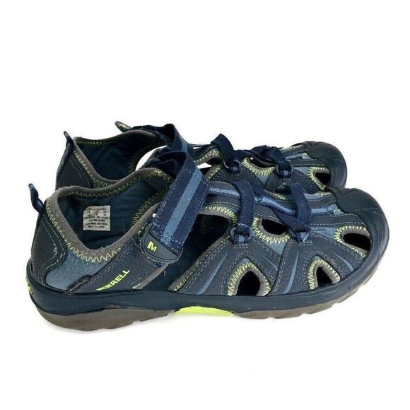 Merrell Hydro Hiker Boys Size 7 M Sandals Navy Blue Fisherman Trail Shoe MY53375 - Picture 1 of 10